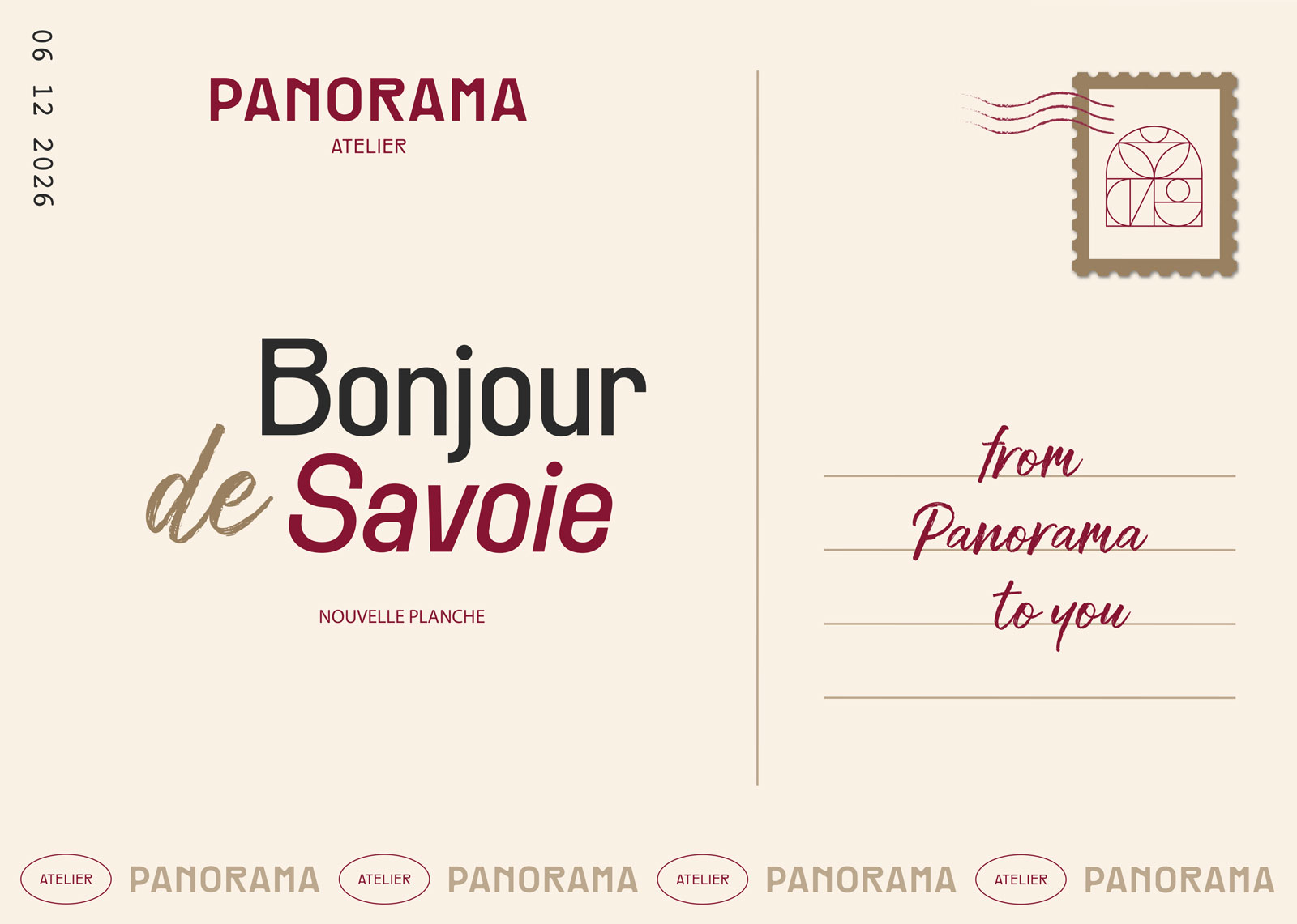 Carte postale Savoie - Atelier Panorama